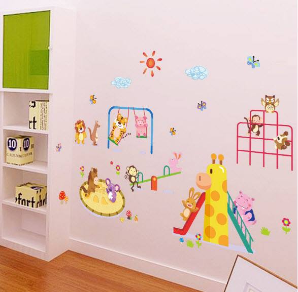 Decal công viên vui nhộn 2 hiệu Zooyoo